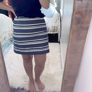 Vineyard Vines Navy and White Striped Skirt